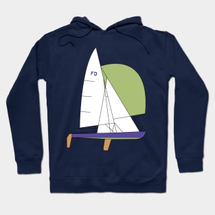 Flying Dutchman Sailboat Hoodie